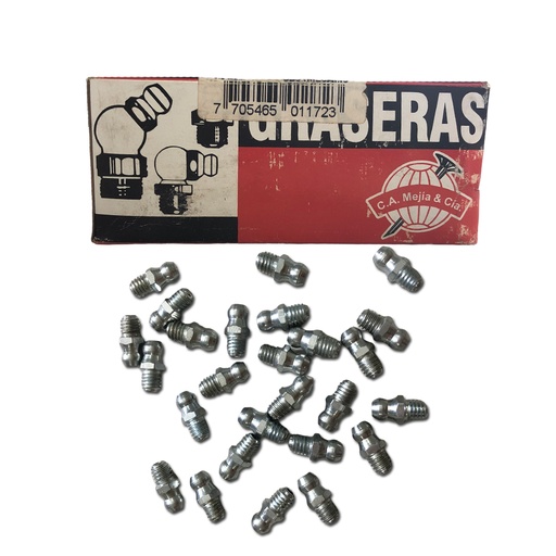 [0-399] GRASERA 6mm AM6 RECTA x 200 UNID MEJIA 0-399