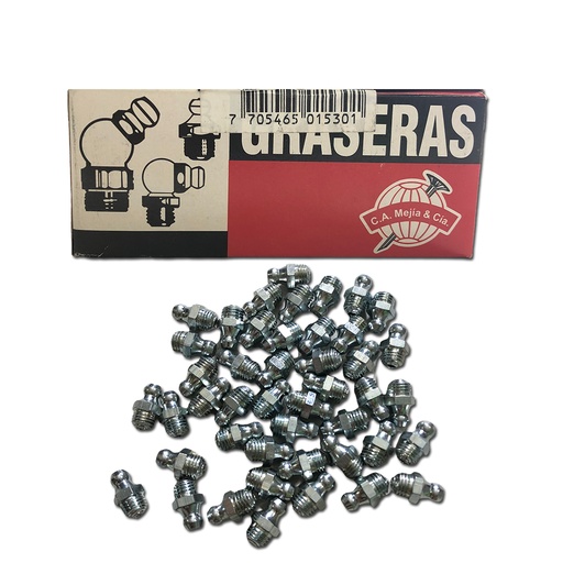 [0-400] GRASERA 8mm AM8 RECTA x 100 UNID MEJIA 0-400