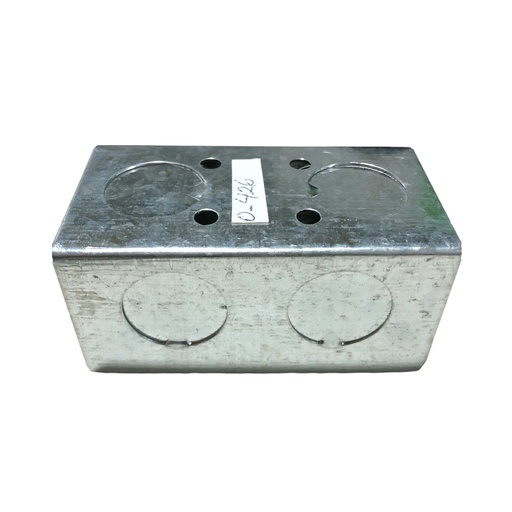 [0-426] CAJETIN METALICO RECT 4 x 2 x 3/4 0-426