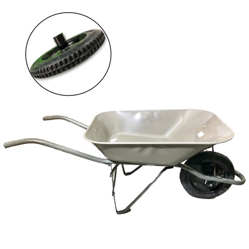 [0-432] CARRETILLA CONST R/MACIZA x 65 LTS RUTEL 0-432