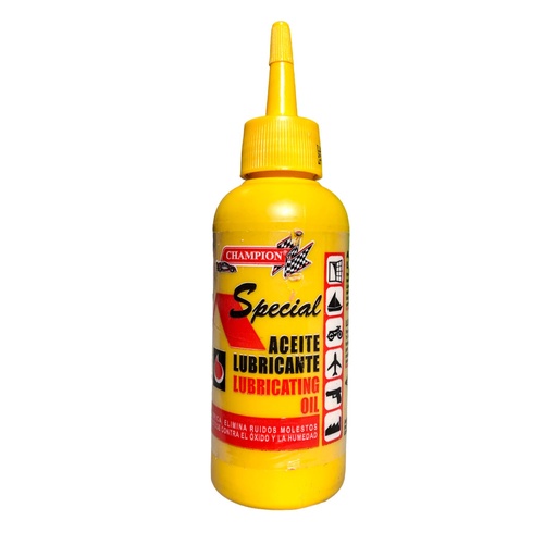 [0-524] ACEITE LUBRICANTE LIQ 3 en 1 120cc CHAMPION 0-524