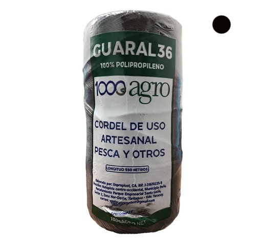 [0-569] GUARAL N 36 NEGRO 550 MTS x UNID 1000AGRO 0-569