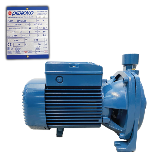 [0-591] [0-591] BOMBA CENTRIFUGA CPM660 2" HP PEDROLLO 0-591