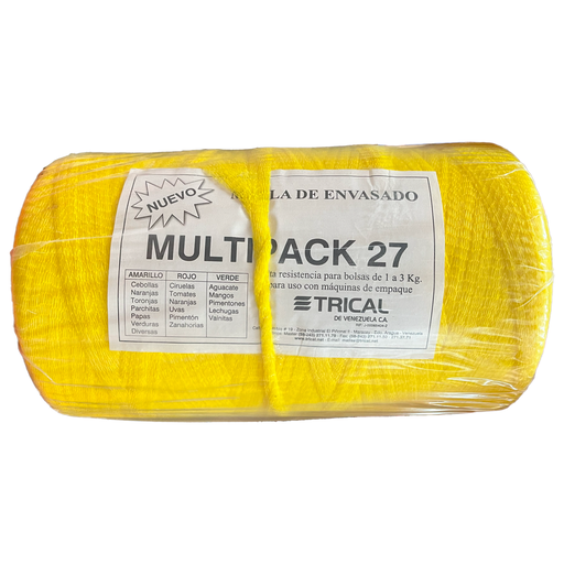 [0-661] MALLA MULTIPACK 2750 1000x0,27MTS AMARILLO TRICAL 0-661