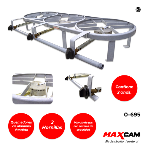 [0-695] REVERBERO 3 QUEMADOR EL FOGONERO 0-695