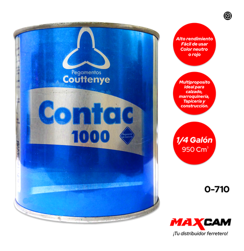 [0-710] CEMENTO CONTAC 1000 x 1/4 GLN COUTTENYE 0-710