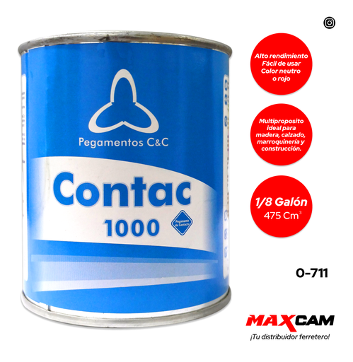 [0-711] CEMENTO CONTAC 1000 x 1/8 GLN COUTTENYE 0-711