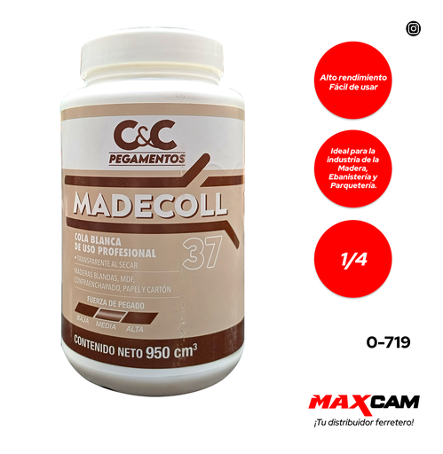 [0-719] COLA BLANCA MADECOLL 37 x 1/4 GLN COUTTENYE 0-719
