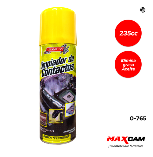 [0-765] LIMPIADOR DE CONTACTO 235 ML CHAMPION 0-765