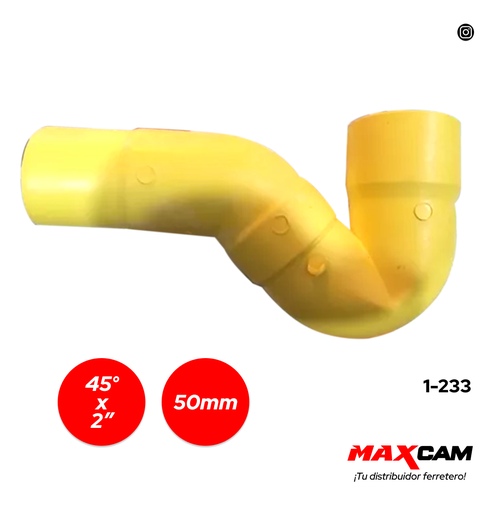 [1-233] SIFON AN 50MM + CODO 45° FITCO 2"  1-233