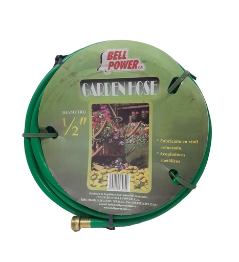 [1-515] MANGUERA CUL C/CONEX 1/2" x 10 MTS BELL POWER 1-515