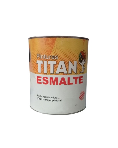 [1-526] PINTURA ESMALTE NEGRO BRILL x 1/4 TITAN 1-526