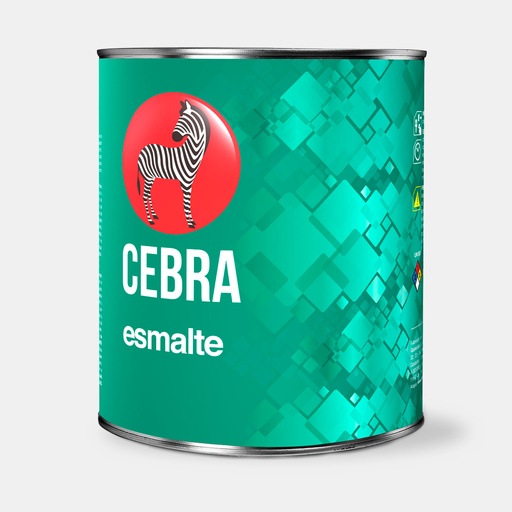 [1-551] PINTURA ESMALTE BLANCO x 1/4  CEBRA TIPO B 1-551