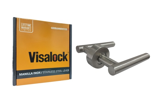 [1-618] MANILLA INOXIDABLE PLATEADA RECTA VISALOCK 1-618