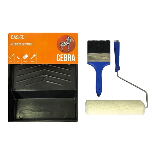 [1-694] KIT BANDEJA/RODILLO/BROCHA CEBRA 1-694