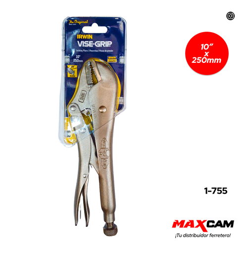 [1-755] ALICATE DE PRESION RECTO 10" VISE GRIP 1-755