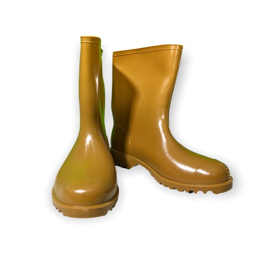 [1-769] BOTA DE PLASTICO BEIGE CORTA NRO 44/45 SANTA NINFA 1-769