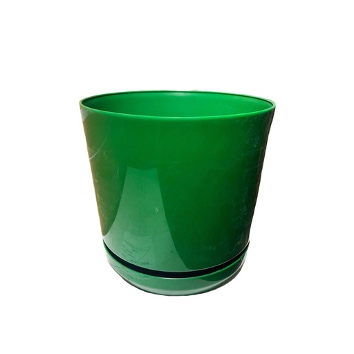 [1-826] MATERO C/PLATO ART CIL LISO D-20 VERDE 1-826