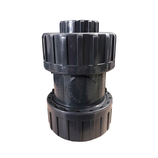 [1-842] VALVULA CHECK PVC DOBLE UNION UNIV. x 3/4" TUBRICA 1-842