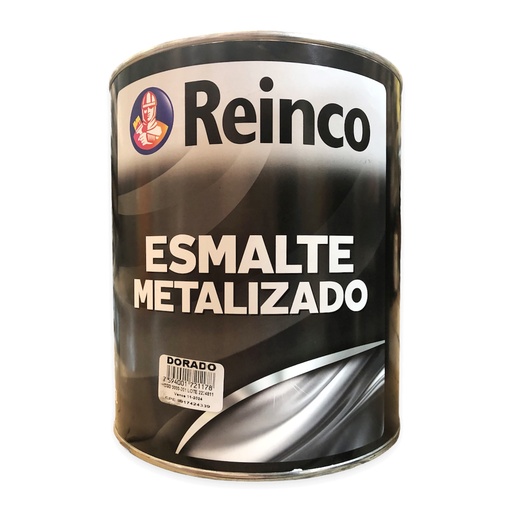 [1-877] PINTURA ESMALTE METALIZADO DORADO x GALON REINCO 1-877