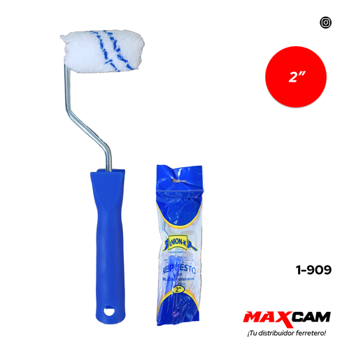 [1-909] MINI RODILLO CON FUNDA 2" UNION K 1-909