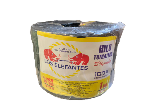 [1-955] HILO TOMATERO 1 KG NEGRO ELEFANTE 1-955