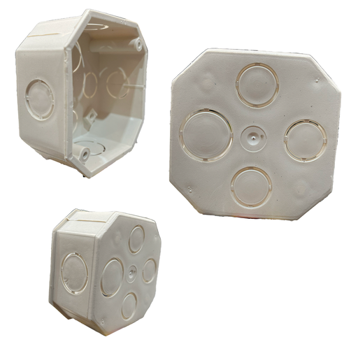 [1-980] [1-980] CAJETIN OCTOGONAL COMB PLASTICO BLANCO FEMOI 1-980