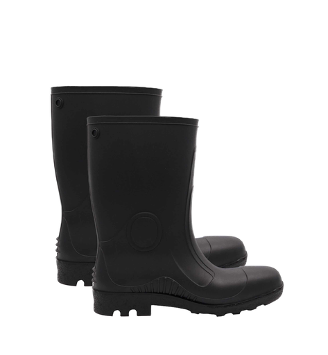 [1-986] BOTA DE PLASTICO NEGRA CORTA NRO 39 SANTA NINFA 1-986