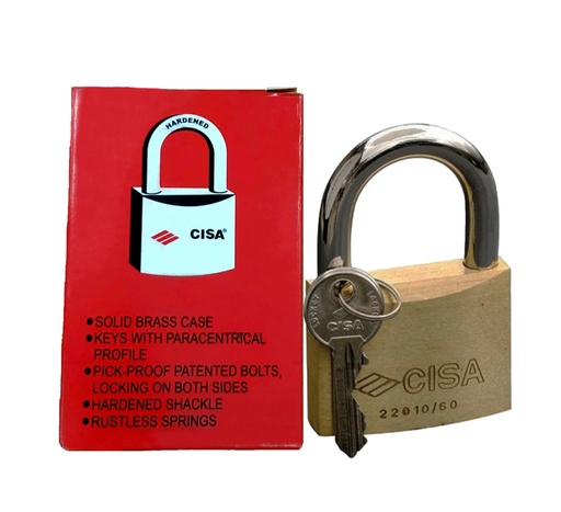 [2-103] CANDADO LATON 60MM CISA 2-103