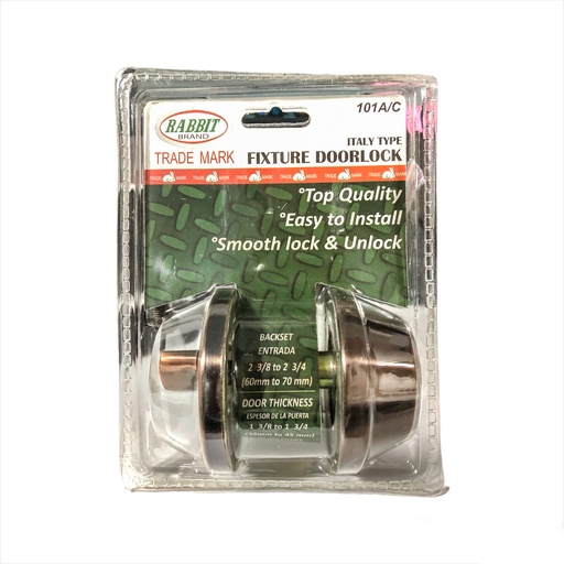 [2-356] CERROJO LLAVE/MARIPOSA COBRE RABBIT 2-356