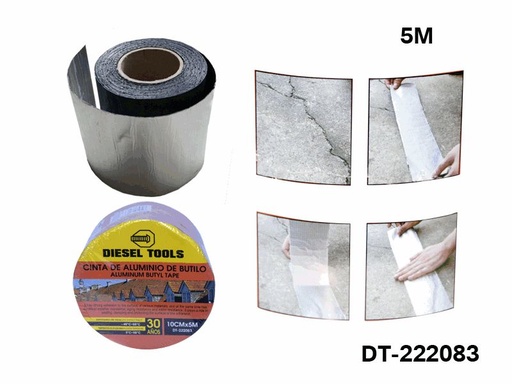 [9-266] MANTO ADHESIVO BUTILO 10CM x 5 MTS DIESEL TOOLS 9-266