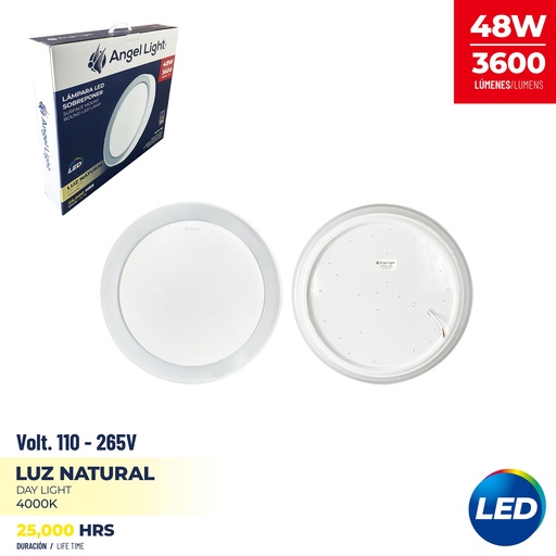 [9-290] PANEL LED SUPER BLANC RED 48W LUZ NATURAL ANGEL L 9-290