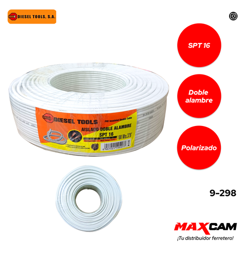 [9-298] CABLE SPT 2X16 ALEACION SPT16 DIESEL TOOL 9-298