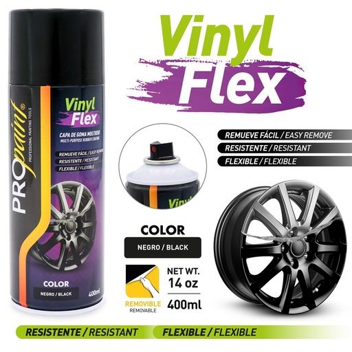 [9-317] SPRAY NEGRO VINYL FLEX x 400 ML PRO PAINT 9-317