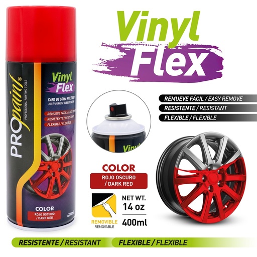 [9-319] SPRAY ROJO VINYL FLEX x 400 ML PRO PAINT 9-319