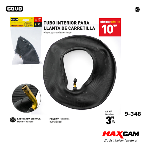 [9-348] TRIPA PARA RUEDA 10" COVO 9-348