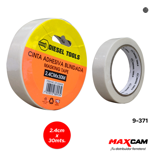 [9-371] TIRRO BLANCO  2.4 CM 1" x 30 MTS DIESEL T 9-371