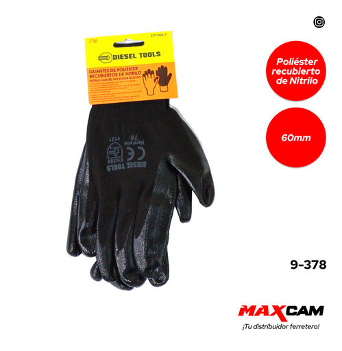 [9-378] GUANTE RECUBIERTO NITRILO PAR DIESEL T 9-378