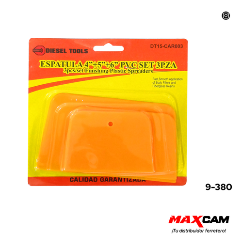 [9-380] JUEGO DE 3 ESPATULAS PLASTICAS DIESEL TOOLS 9-380