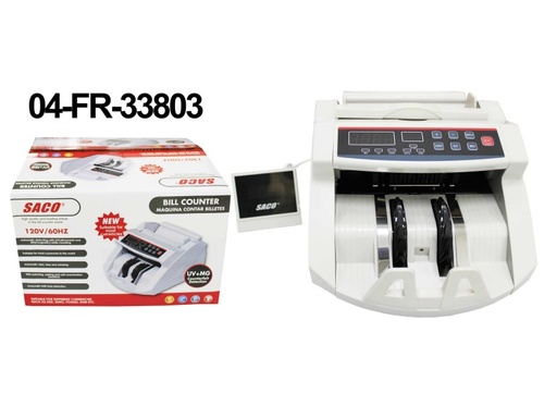 [9-408] MAQUINA P/CONTAR DETECTAR BILLETES FALSOS SACO 9-408