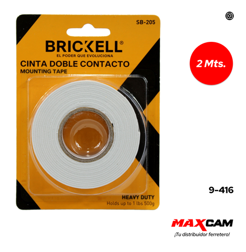 [9-416] CINTA DOBLE FAZ x 2 MTS BRICKELL 9-416