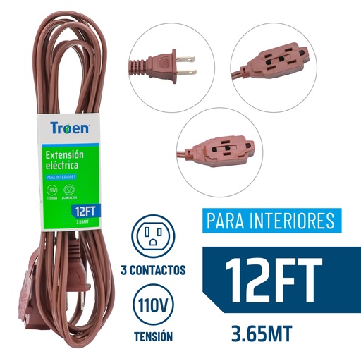 [9-477] EXTENSION ELECTRICA 3.65 MTS TROEN 9-477