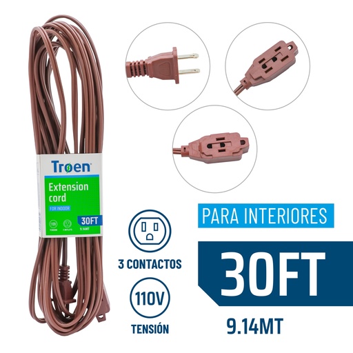 [9-482] EXTENSION ELECTRICA 9.14 MTS TROEN 9-482