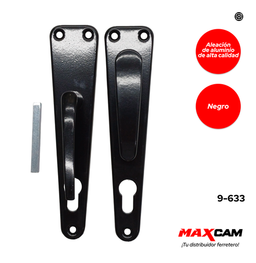 [9-633] MANILLA DE ALUMINIO FIJA/MOVIL NEGRA DIESEL T 9-633