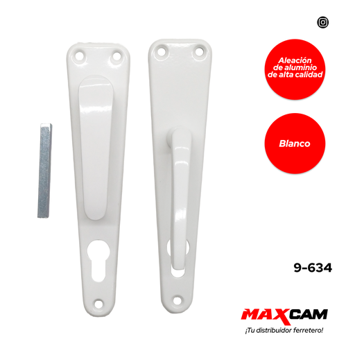 [9-634] MANILLA DE ALUMINIO FIJA/MOVIL BLANCA DIESEL T 9-634