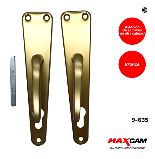 [9-635] MANILLA DE ALUMINIO MOVIL/MOVIL BRONCE DIESEL T 9-635