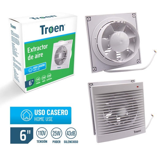 [4-800] EXTRACTOR DE AIRE 6" TROEN 4-800