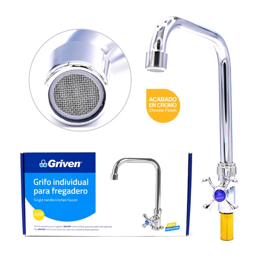 [4-823] LLAVE FREGADERO INDIVIDUAL GRIVEN 4-823