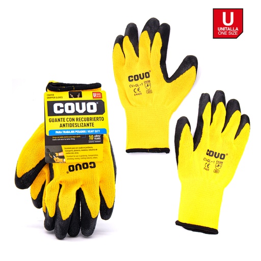 [4-830] GUANTES LATEX ANTICORTE COVO PAR 4-830
