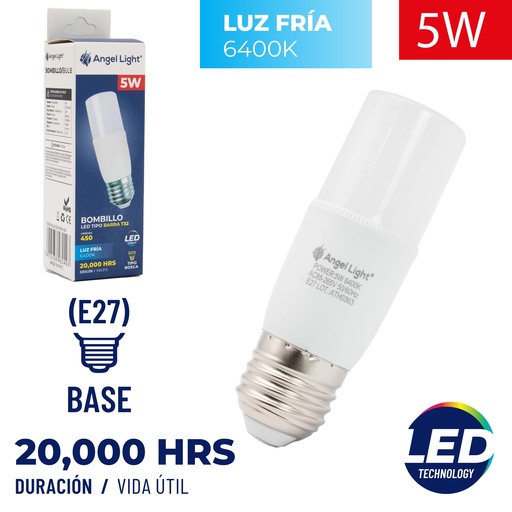 [4-852] BOMBILLO LED T32 5W E27 110/265 85-265V 4-852